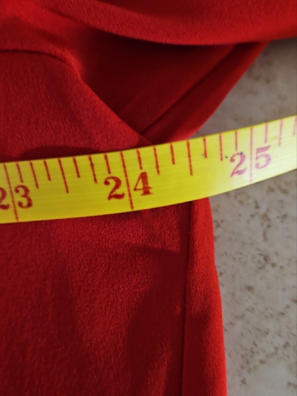 Chico's Red Ruffle-Sleeve Tunic Top - Picture 6 of 6